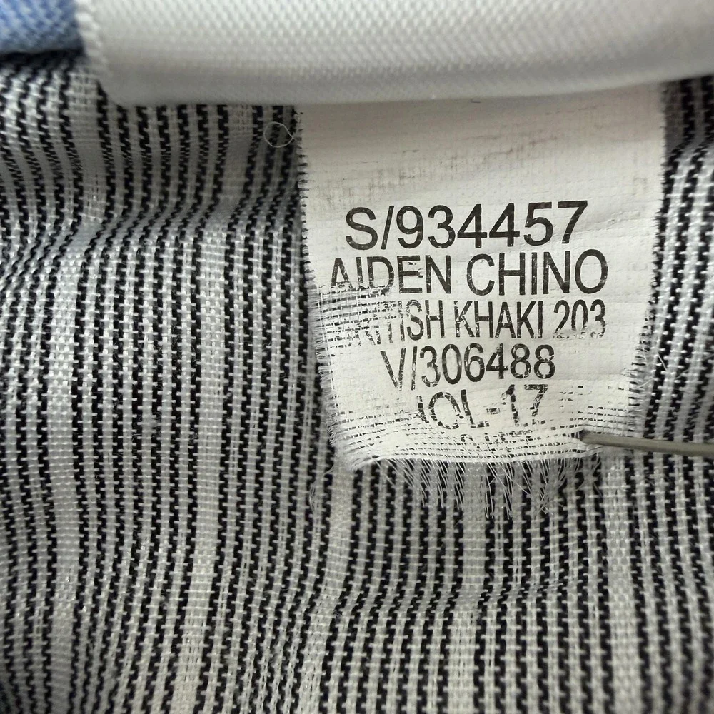 Banana Republic Aiden Chino Pants Mens 31x32 Beige Slim Fit Cotton Casual